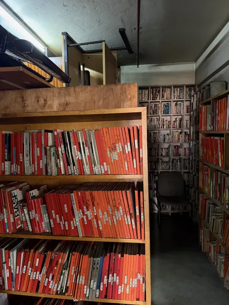 Master tapes racked by T-number.