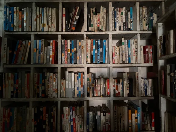 A wall of pigeonholes, packed with quarter-inch reels.